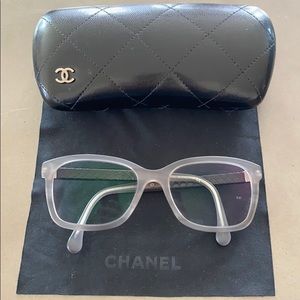 Chanel light blue eyeglasses